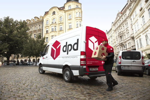 Zustellung eines Paketes